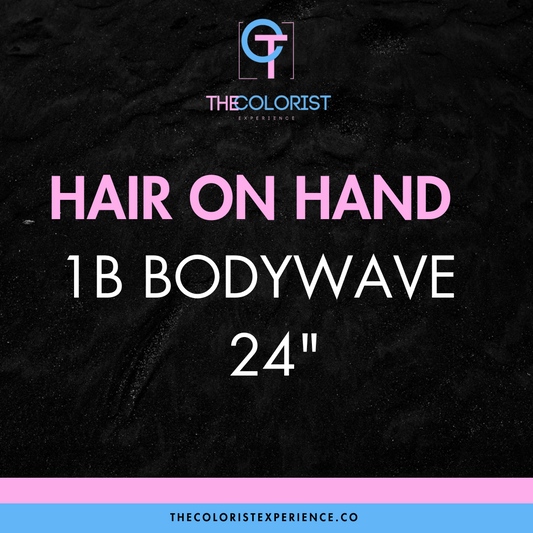 Hair on Hand : 1B Bodywave 24"